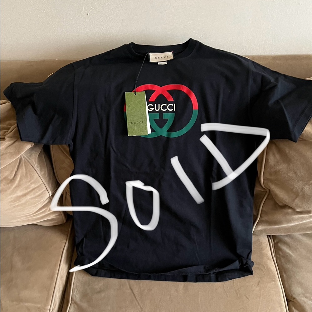 Gucci men COTTON JERSEY PRINTED T-SHIRT size small Brand New